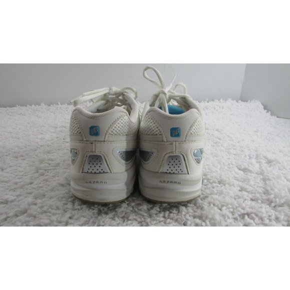 NEW BALANCE 847 Womens SIZE 9.5(2A) WHITE/AQUA WW847WB CUSHIONED WALKING SHOE - Picture 5 of 9